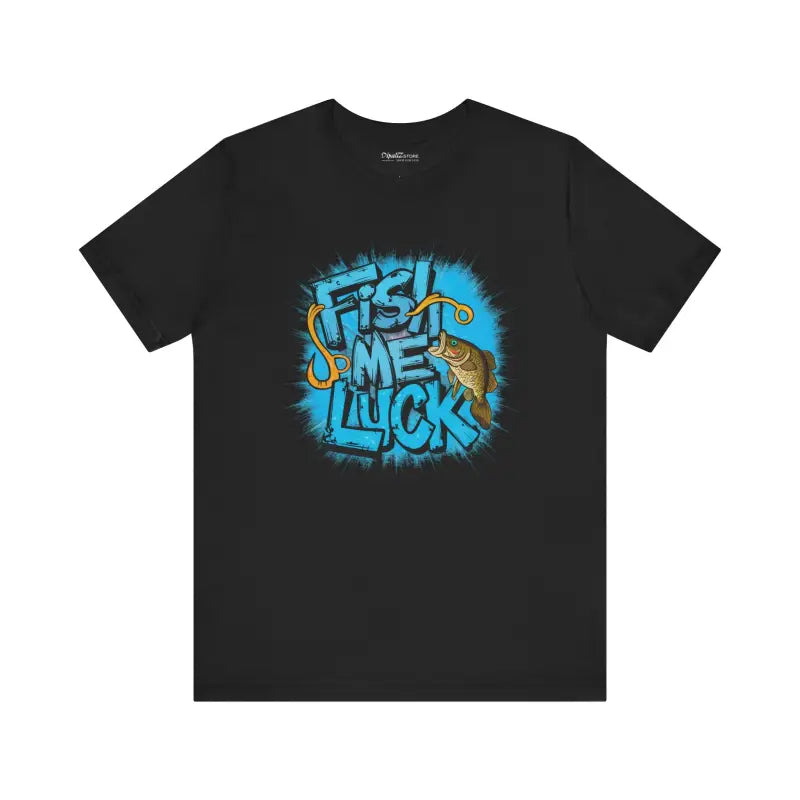 Unisex Jersey Short Sleeve Tee - Fish Me Luck Music Lover - DipaliZ