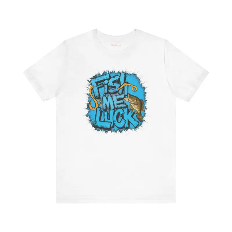 Unisex Jersey Short Sleeve Tee - Fish Me Luck Music Lover - DipaliZ