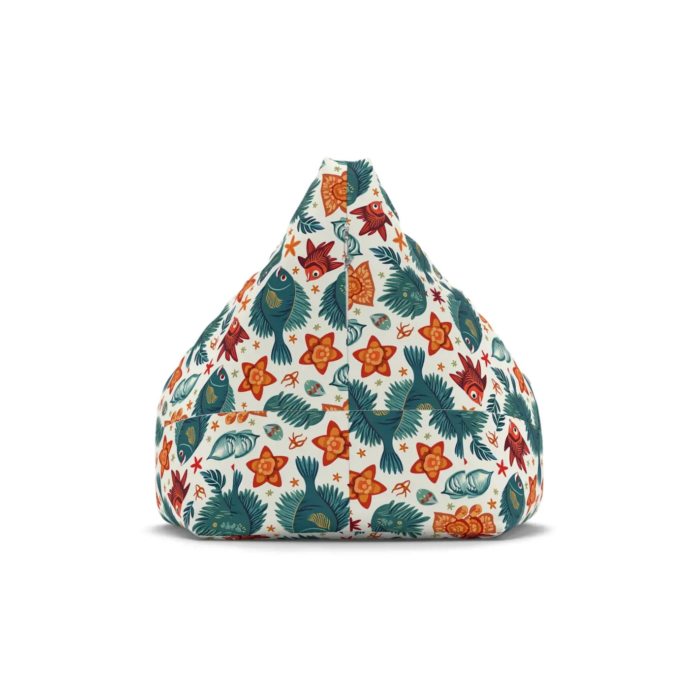 Tropical Bean Bag Chair Cover - Funky Fish Design - DipaliZ