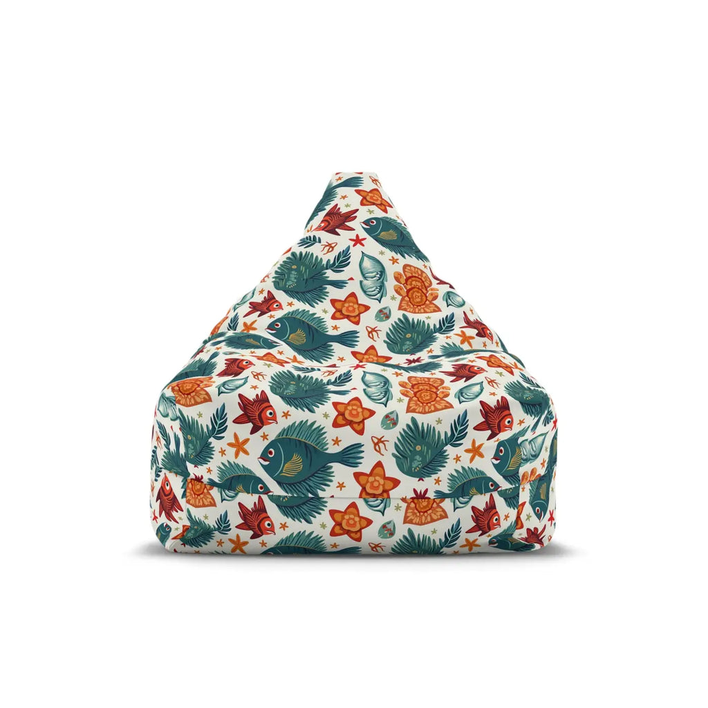 Tropical Bean Bag Chair Cover - Funky Fish Design - DipaliZ