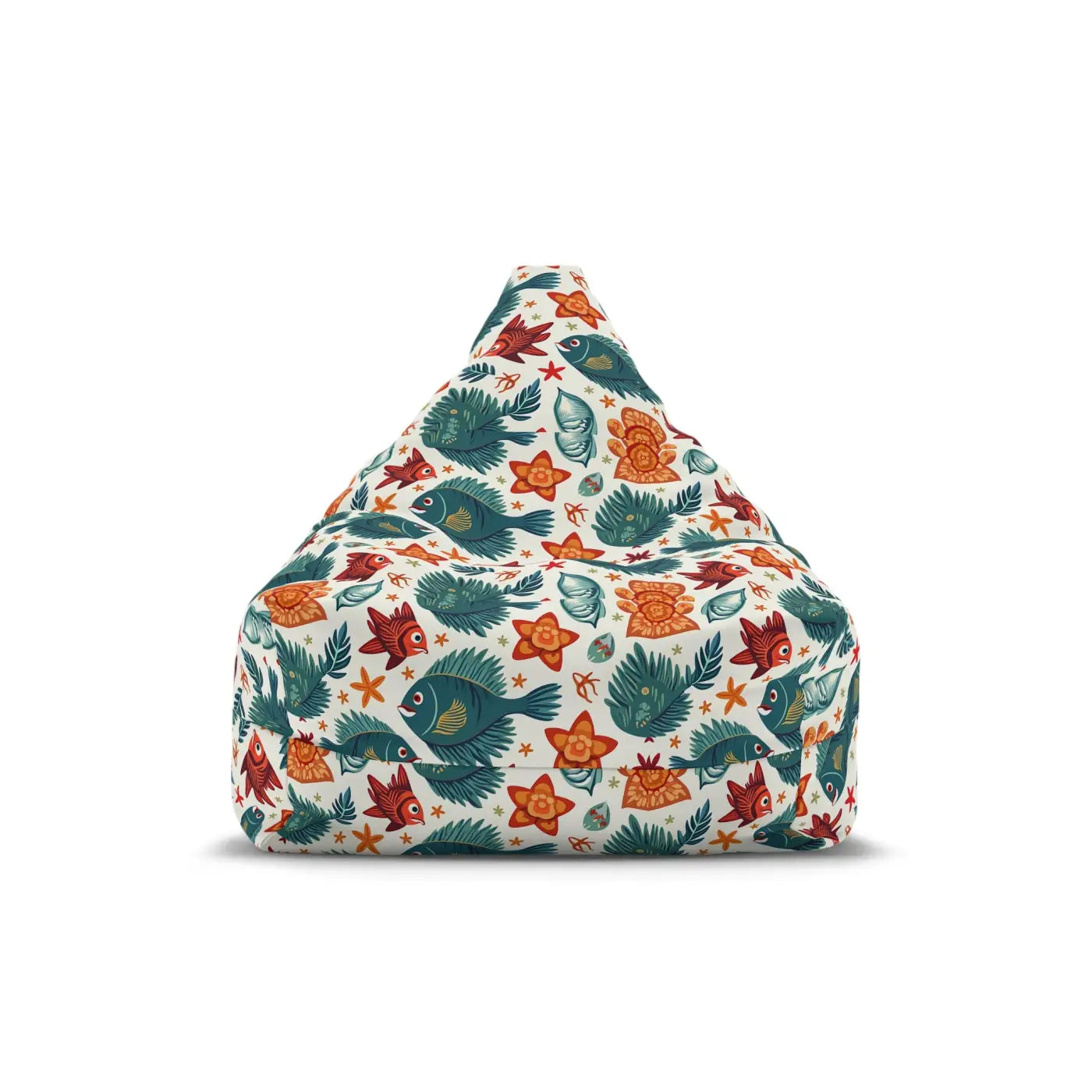 Tropical Bean Bag Chair Cover - Funky Fish Design - DipaliZ
