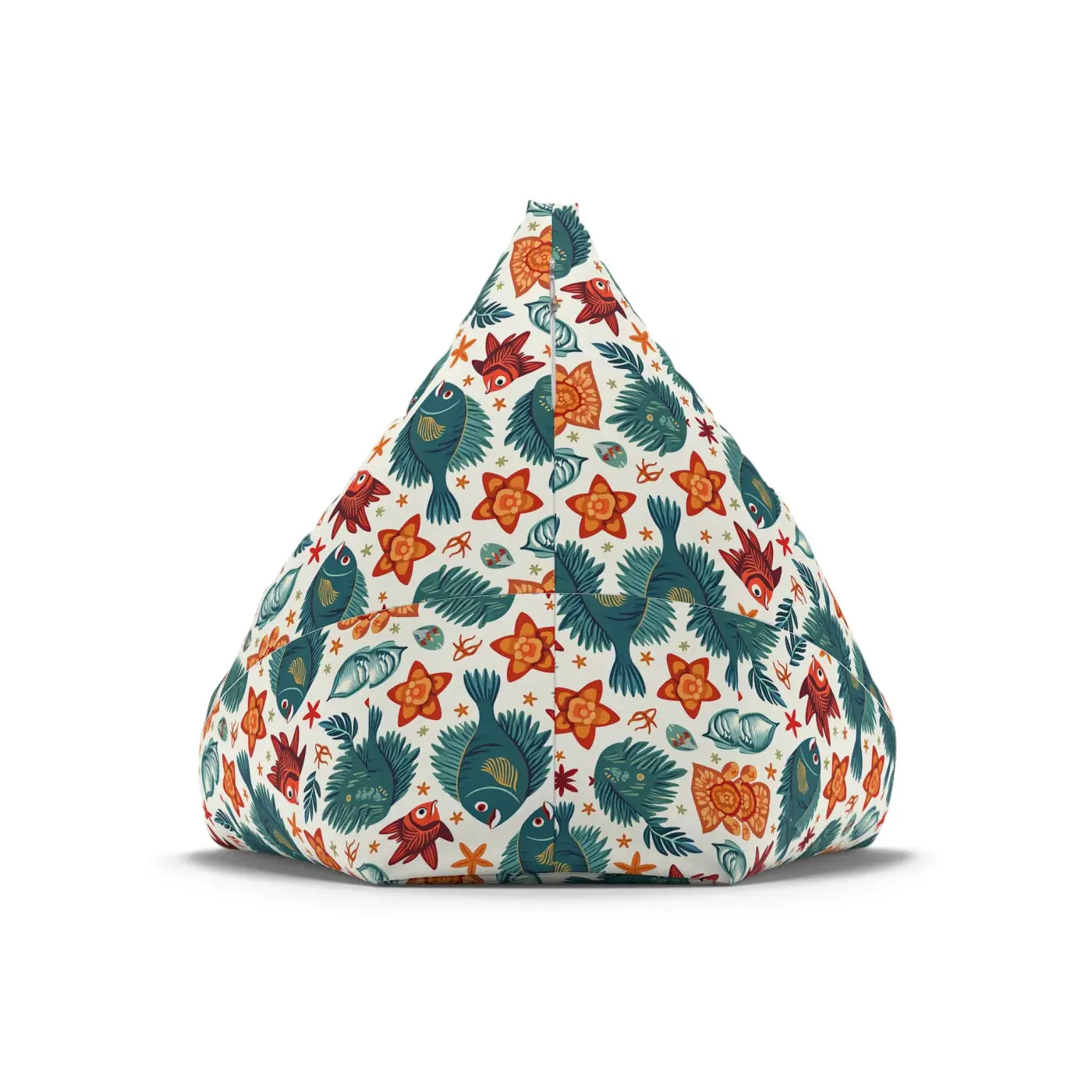 Tropical Bean Bag Chair Cover - Funky Fish Design - DipaliZ