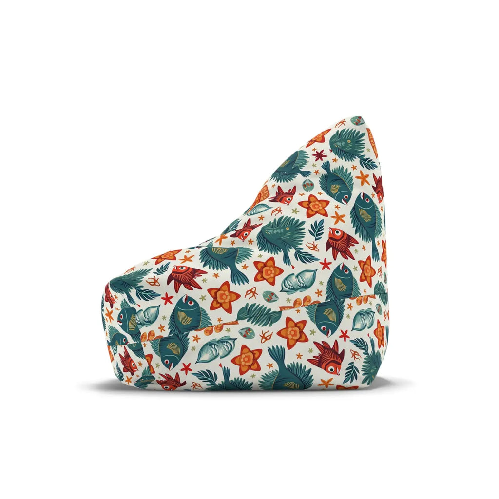 Tropical Bean Bag Chair Cover - Funky Fish Design - DipaliZ