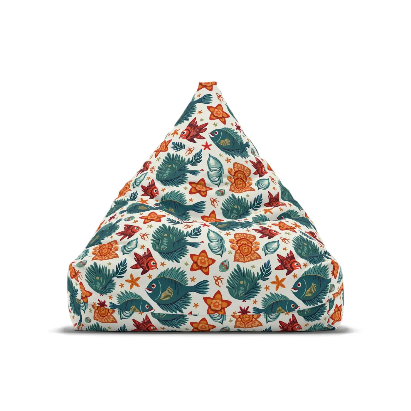 Tropical Bean Bag Chair Cover - Funky Fish Design - DipaliZ