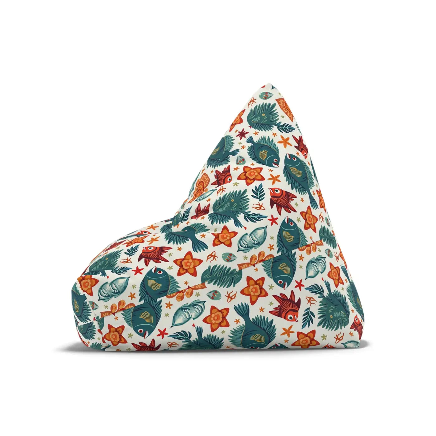Tropical Bean Bag Chair Cover - Funky Fish Design - DipaliZ