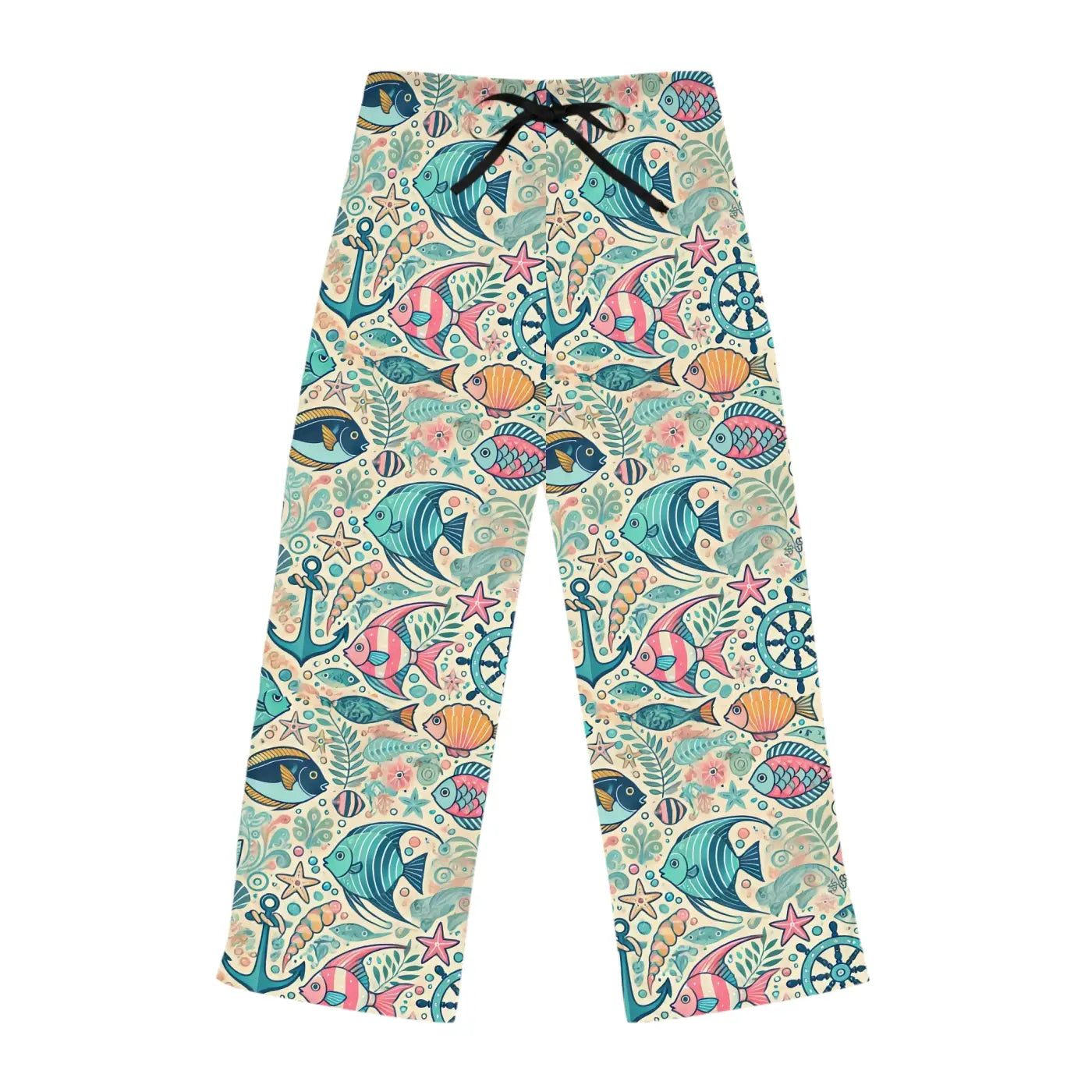Fish Themed Pajama - Polyester Jersey Knit Comfort - DipaliZ