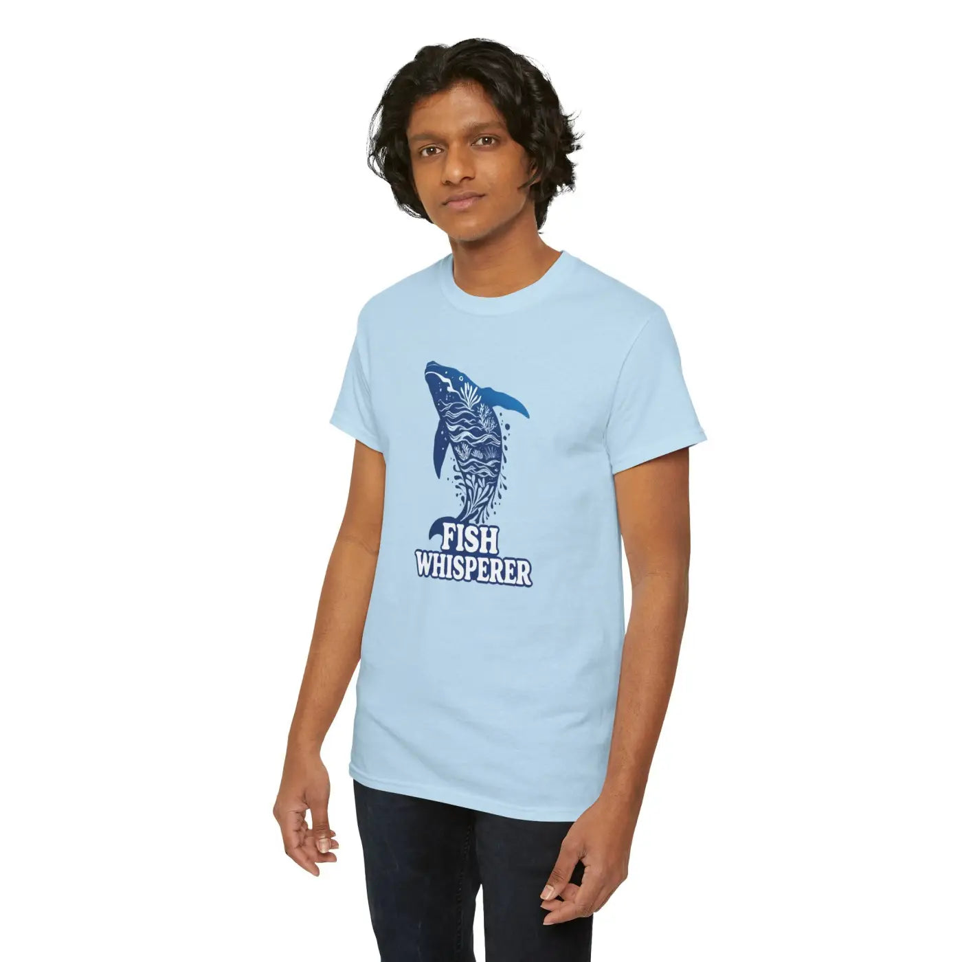 Fish Whisperer Heavy Cotton Tee - Ocean Lovers - DipaliZ