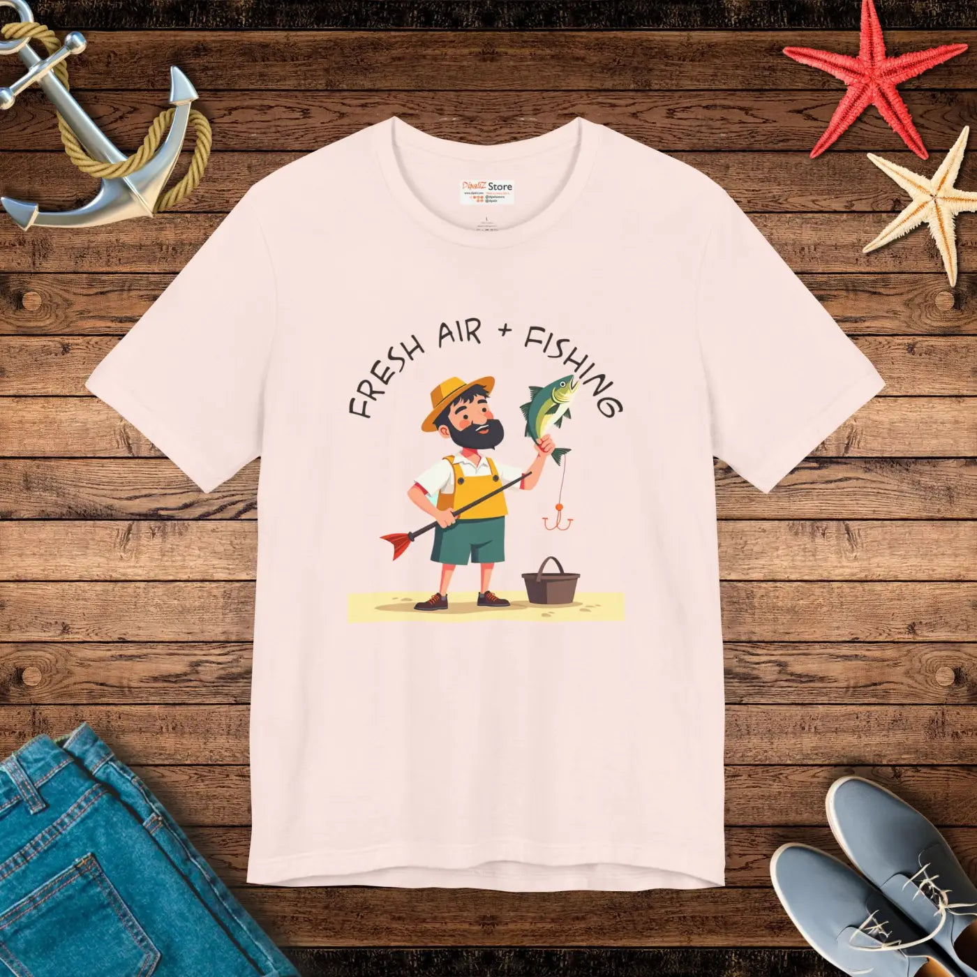 Fresh Air Fishing Unisex Jersey Tee - Comfort and Style - DipaliZ