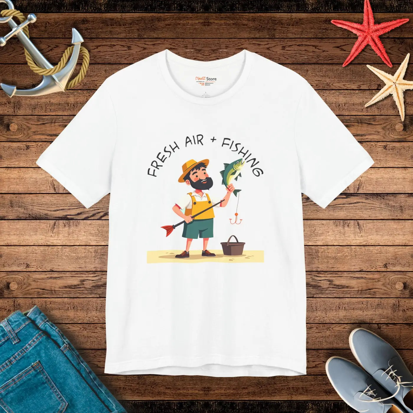 Fresh Air Fishing Unisex Jersey Tee - Comfort and Style - DipaliZ