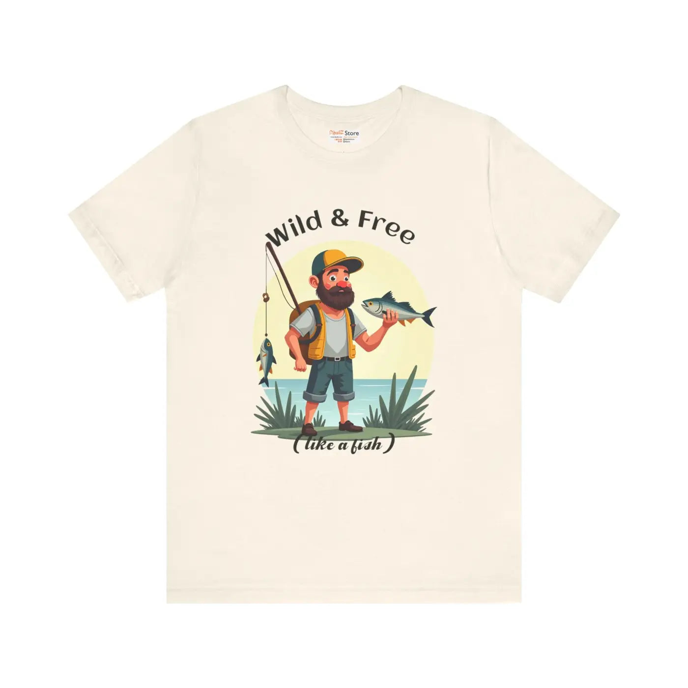 Wild and Free Fisherman Short Sleeve Tee - Unisex Adventure - DipaliZ