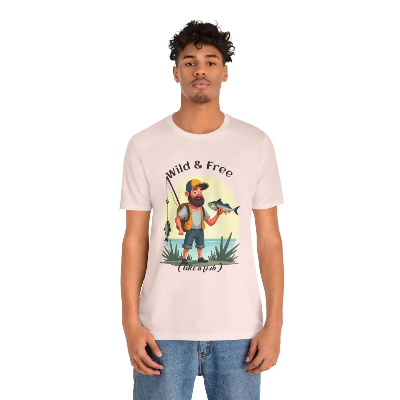 Wild and Free Fisherman Short Sleeve Tee - Unisex Adventure - DipaliZ