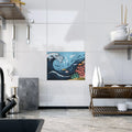 Ceramic Photo Tile Magic - Serene Aquatic Vibe Decor - DipaliZ