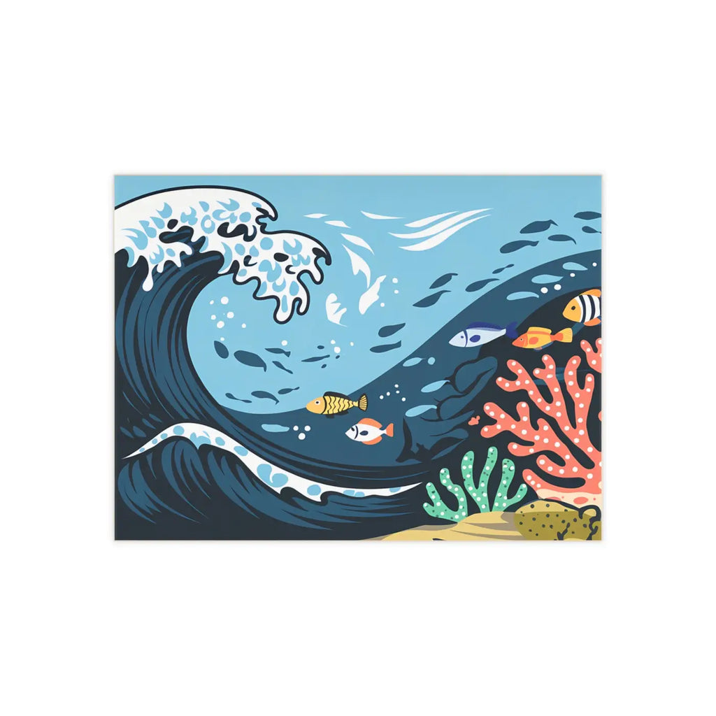 Ceramic Photo Tile Magic - Serene Aquatic Vibe Decor - DipaliZ