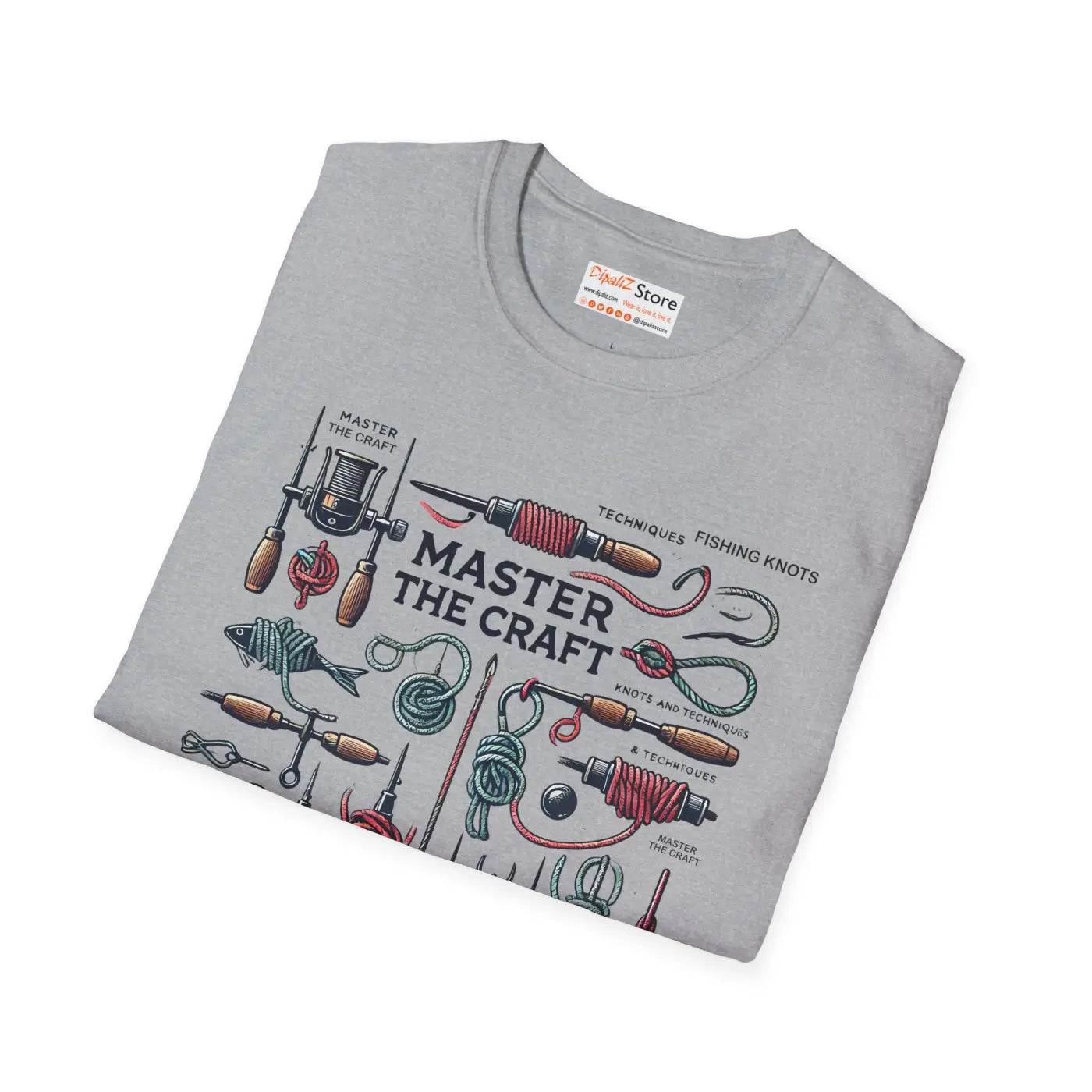 Unisex Softstyle Fishing Knots T-Shirt - Outdoor Comfort - DipaliZ