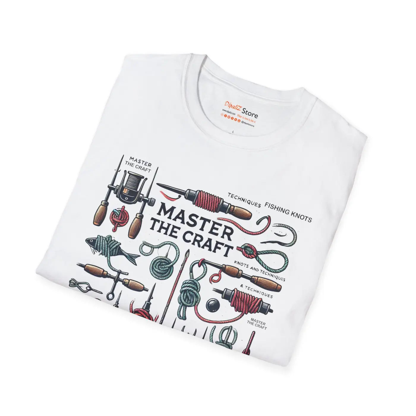 Unisex Softstyle Fishing Knots T-Shirt - Outdoor Comfort - DipaliZ
