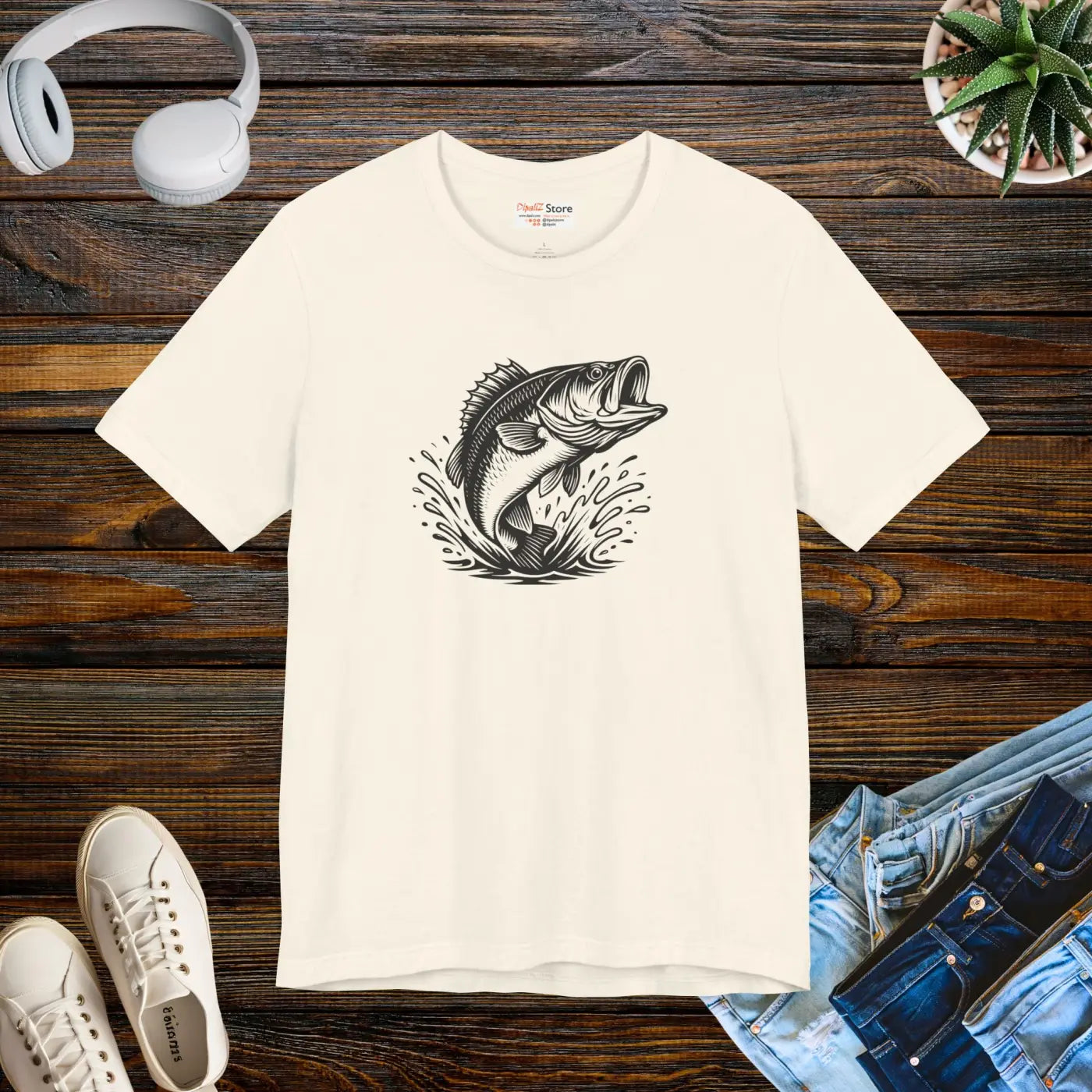 Premium Bass Fishing Shirt - Outdoor Adventure Apparel - DipaliZ