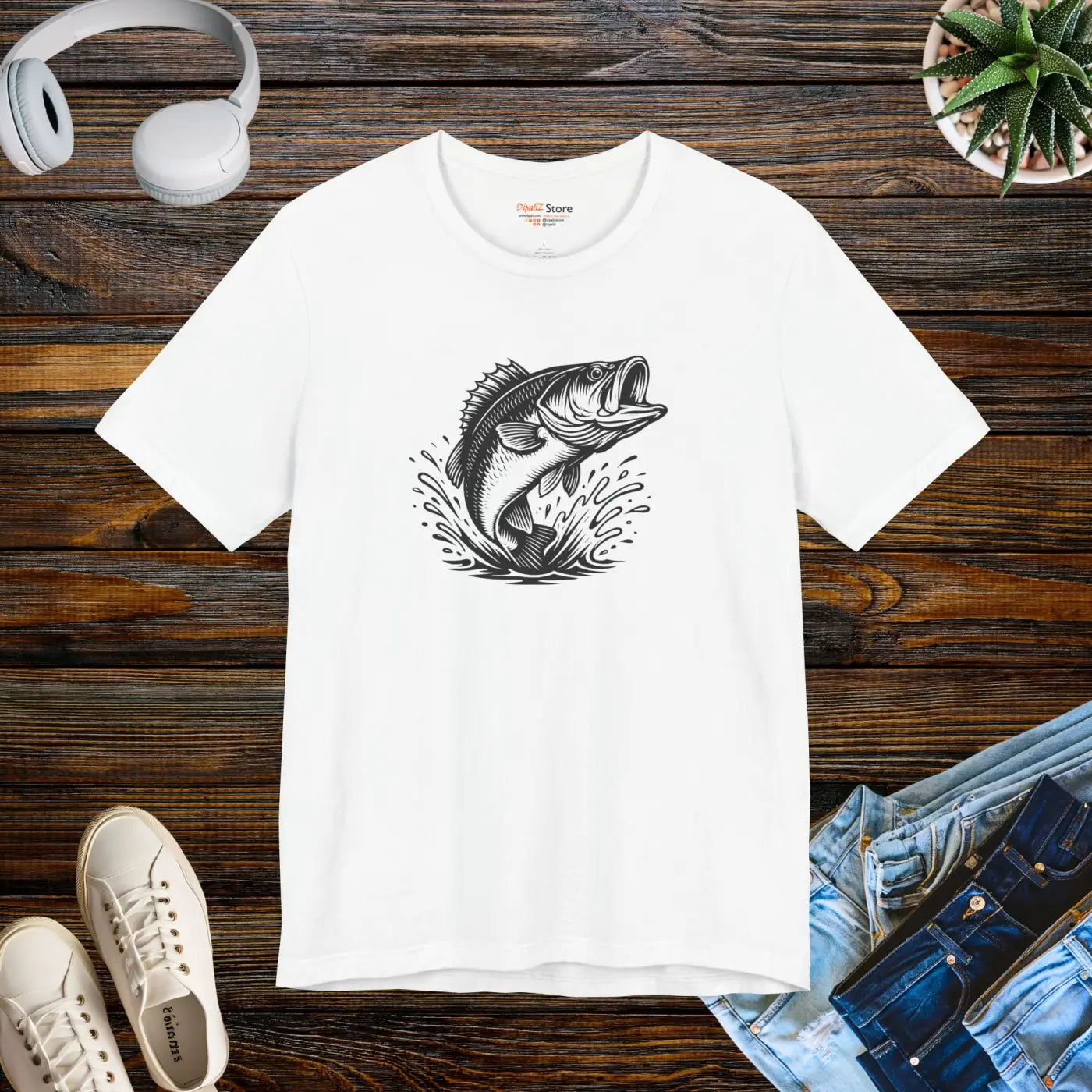 Premium Bass Fishing Shirt - Outdoor Adventure Apparel - DipaliZ