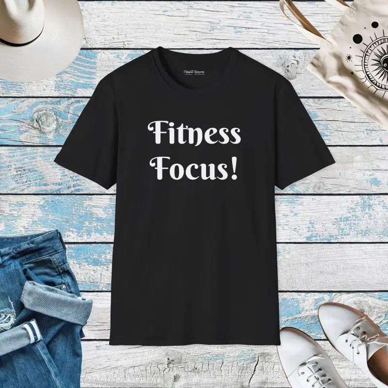 Fitness Focus Cotton Tee - Ultimate Comfort Active Wear - DipaliZ