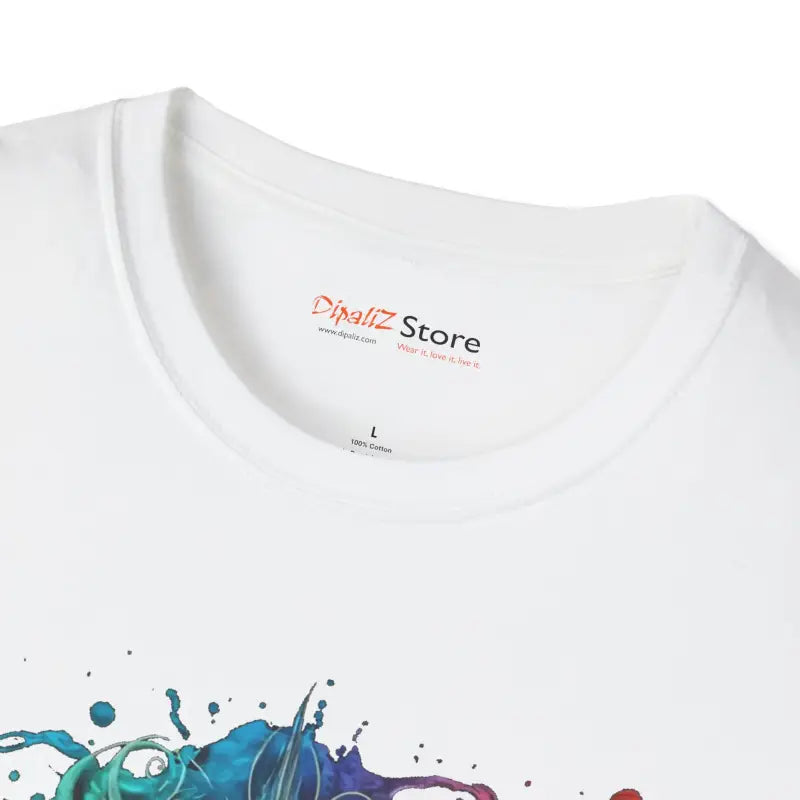 Flame and Fury Dragon Softstyle T Shirt - Eco-Friendly - DipaliZ