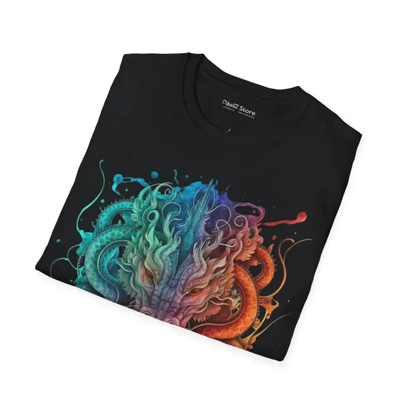 Flame and Fury Dragon Softstyle T Shirt - Eco-Friendly - DipaliZ