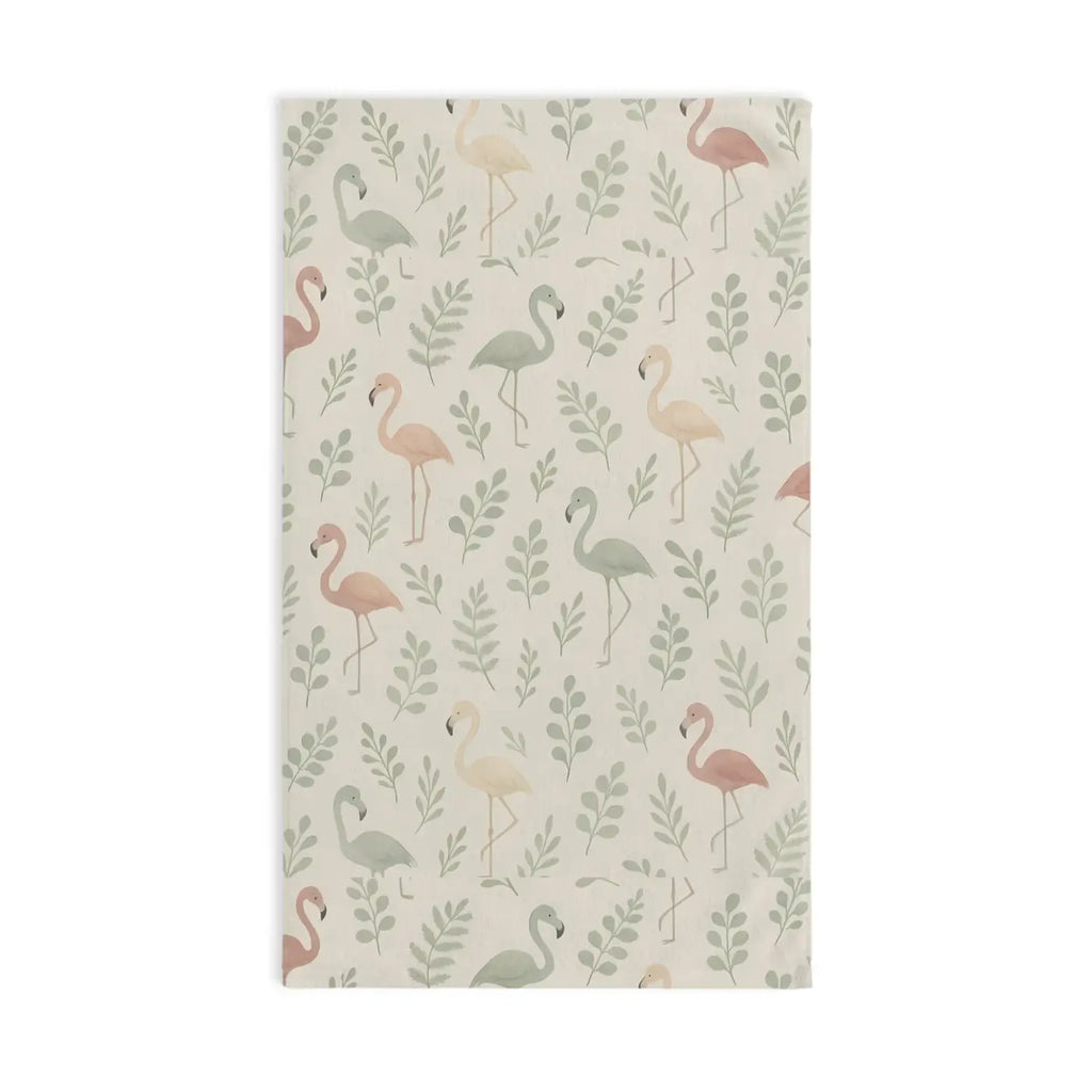 Premium Flamingo Hand Towel - Tropical Kitchen Decor - DipaliZ