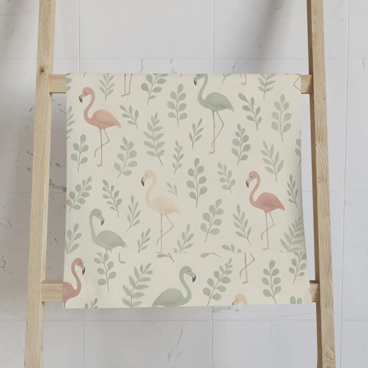 Premium Flamingo Hand Towel - Tropical Kitchen Decor - DipaliZ