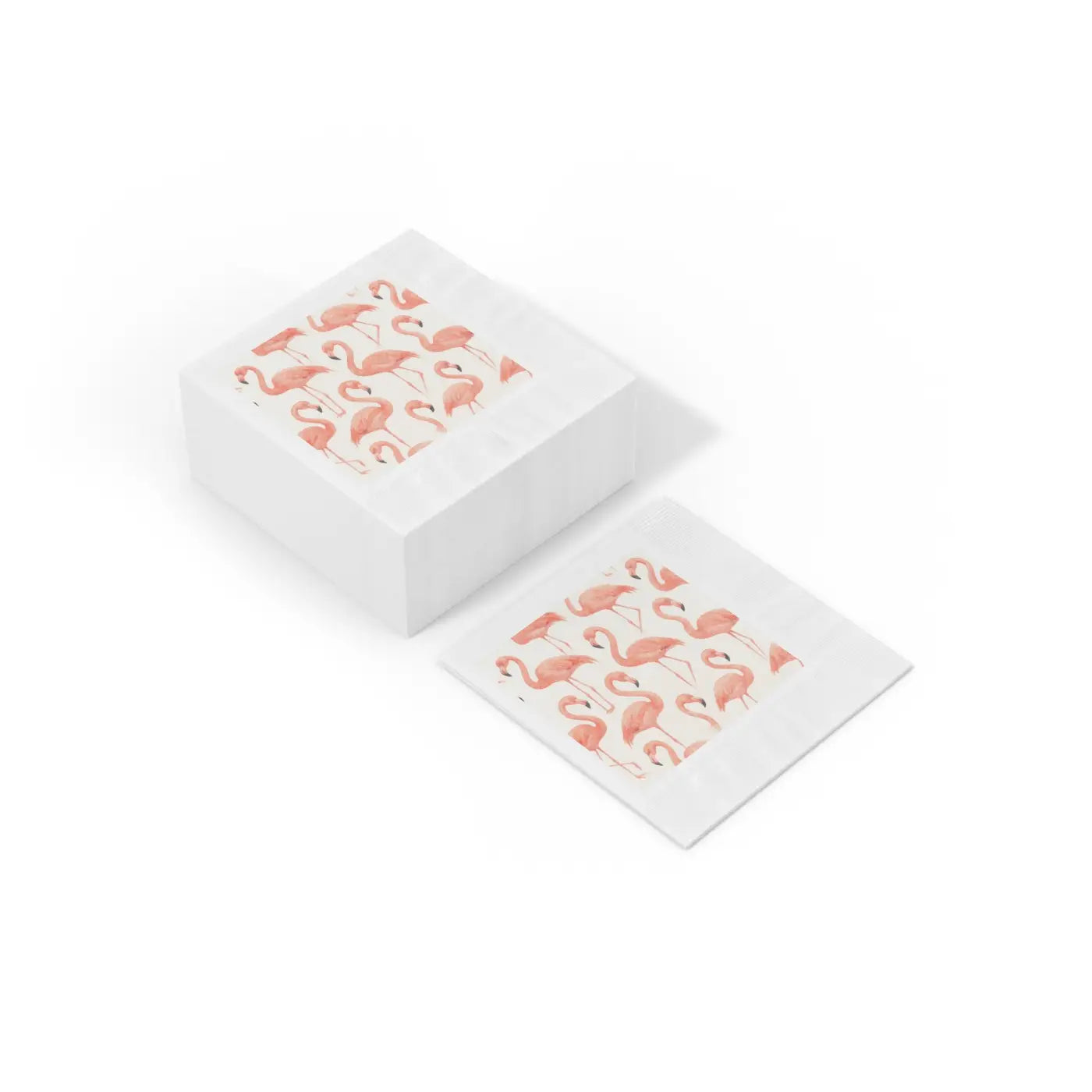 Premium Flamingo Print Cocktail Napkins - Summer Party Decor - DipaliZ