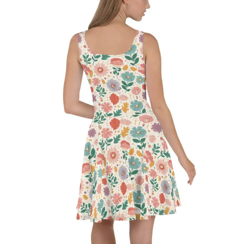 Sleeveless Skater Dress - Flared Flirty Silhouette - DipaliZ