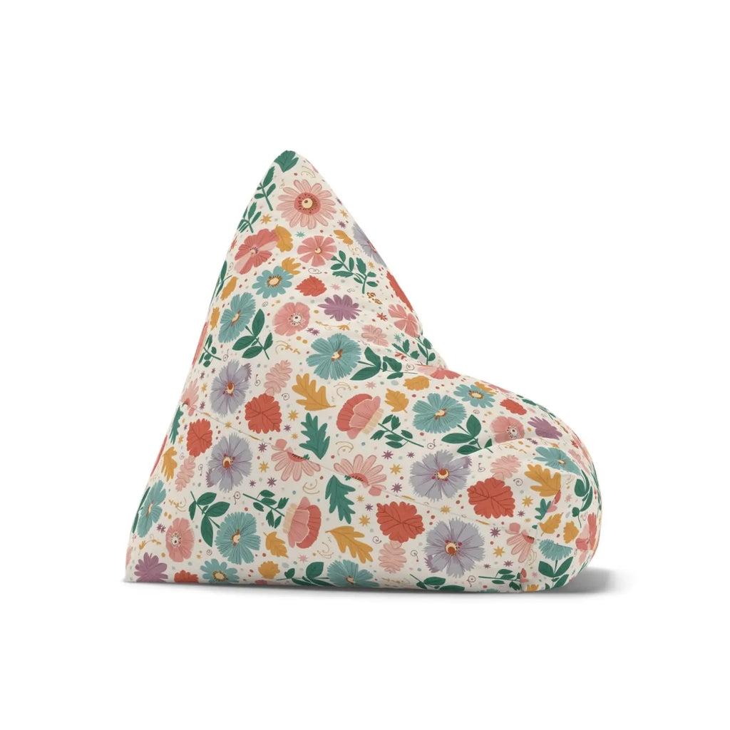 Floral Bean Bag Cover - Durable Polyester - DipaliZ