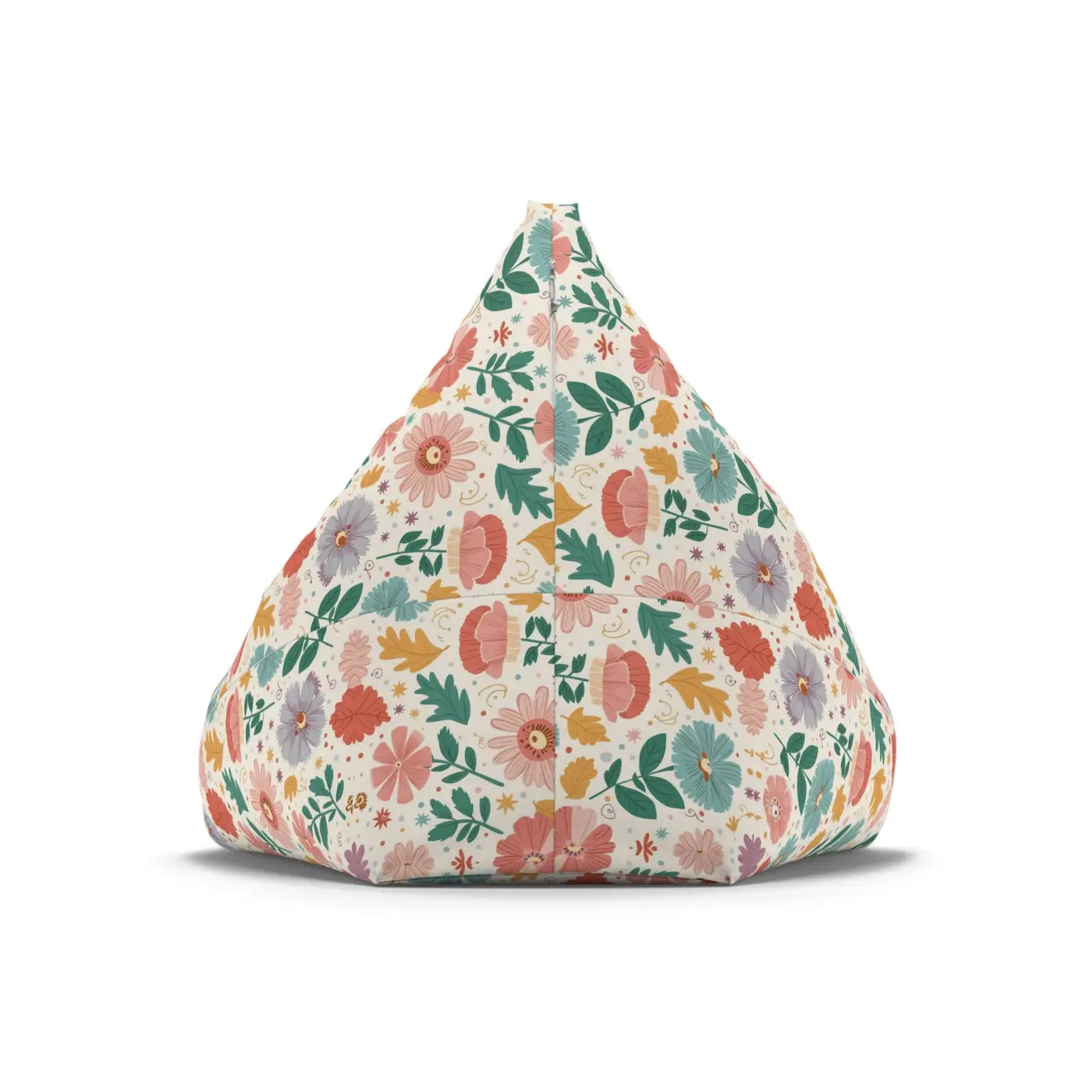 Floral Bean Bag Cover - Durable Polyester - DipaliZ
