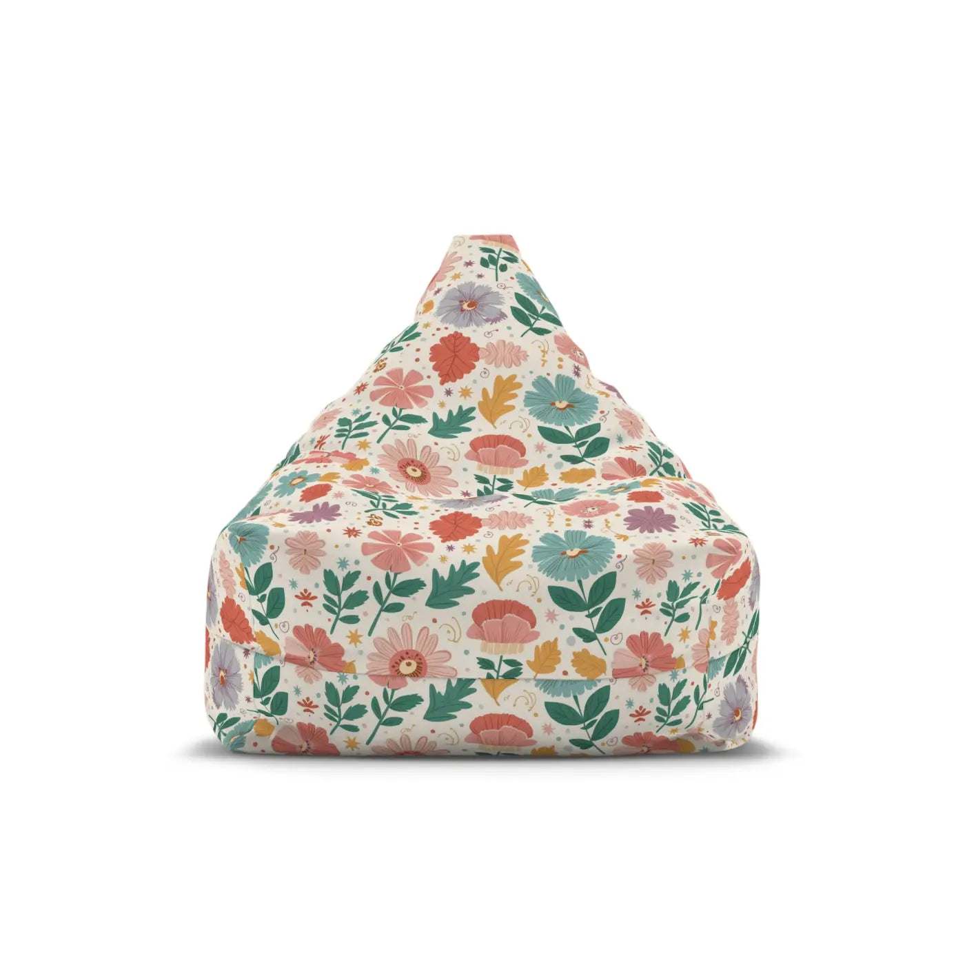 Floral Bean Bag Cover - Durable Polyester - DipaliZ