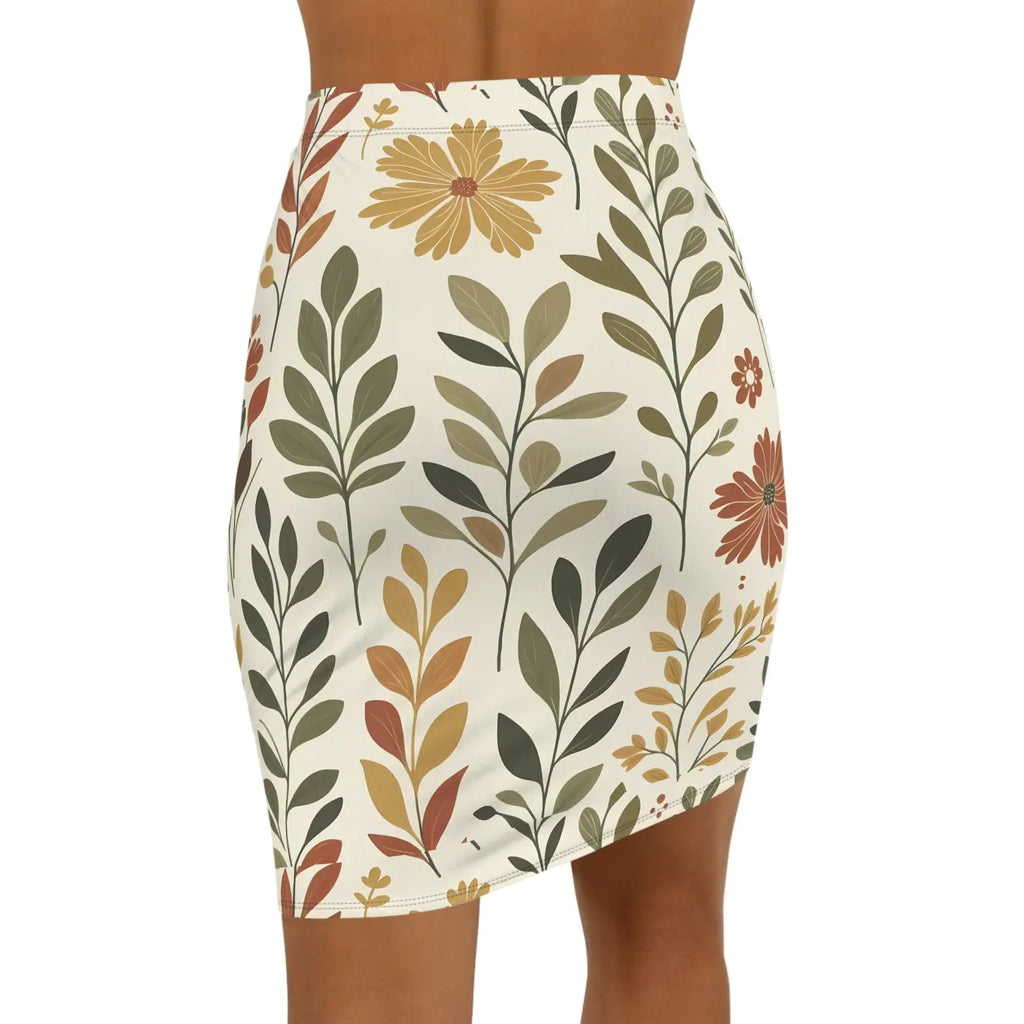 Vibrant Floral Midi Pencil Skirt - Spring Ready - DipaliZ