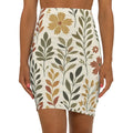 Vibrant Floral Midi Pencil Skirt - Spring Ready - DipaliZ