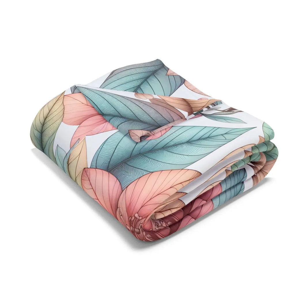 Cozy Floral Arctic Fleece Blanket - Ultra Soft Comfort - DipaliZ