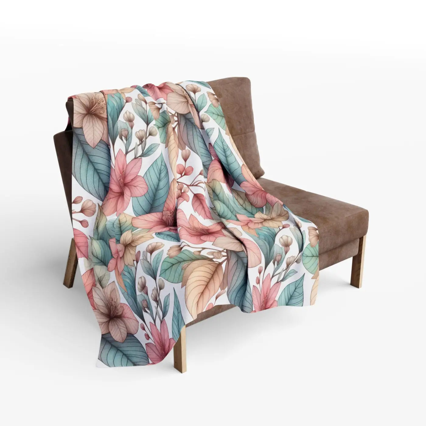Cozy Floral Arctic Fleece Blanket - Ultra Soft Comfort - DipaliZ
