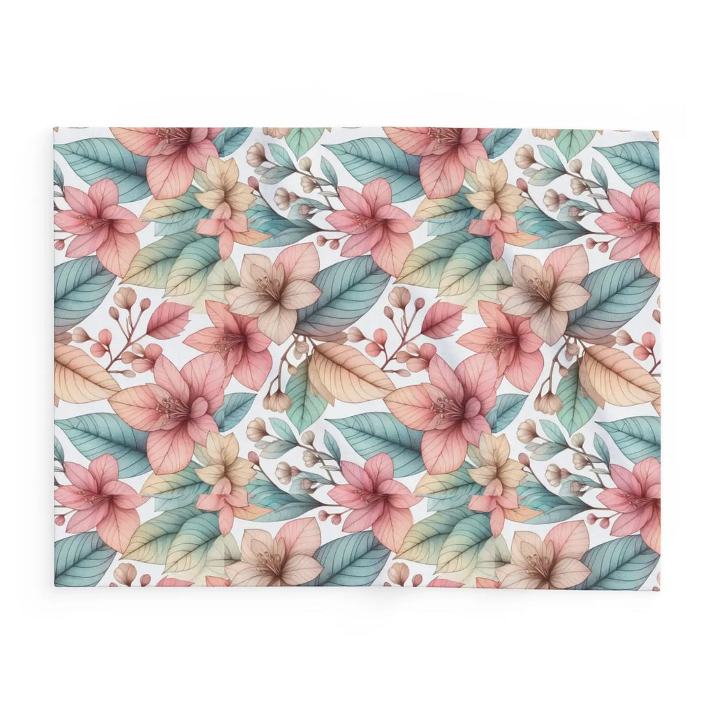 Cozy Floral Arctic Fleece Blanket - Ultra Soft Comfort - DipaliZ