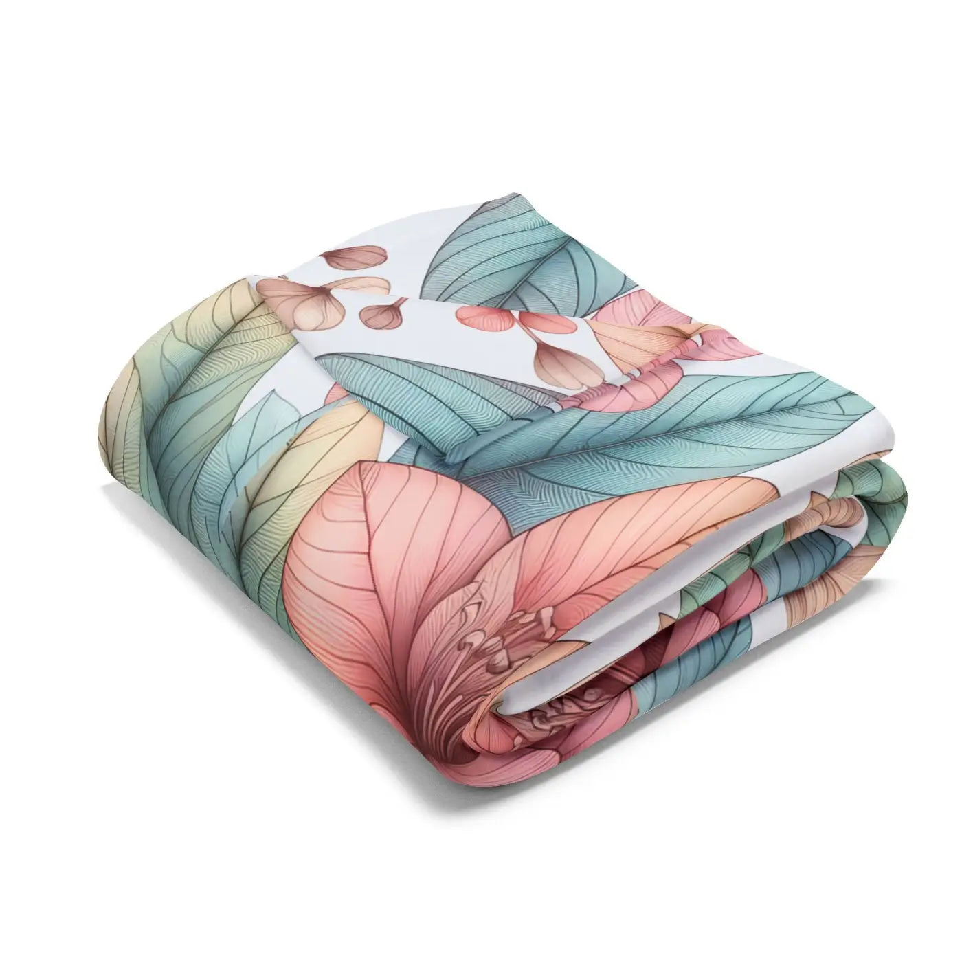 Cozy Floral Arctic Fleece Blanket - Ultra Soft Comfort - DipaliZ