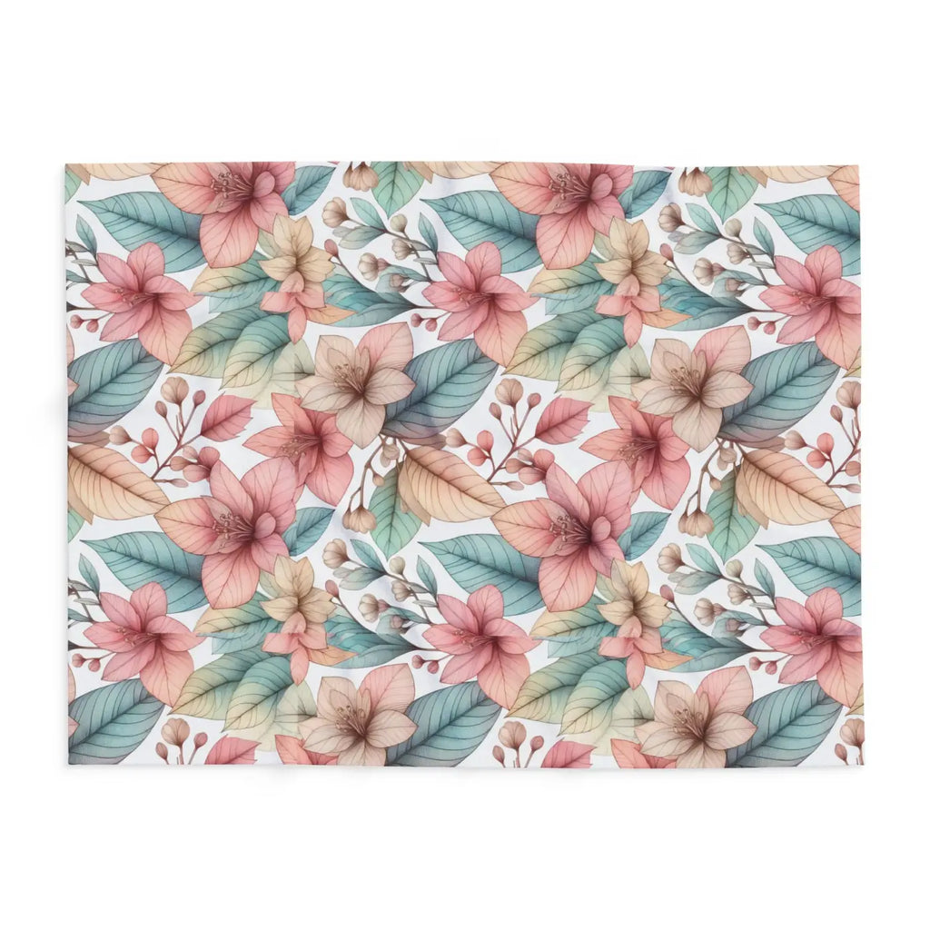 Cozy Floral Arctic Fleece Blanket - Ultra Soft Comfort - DipaliZ