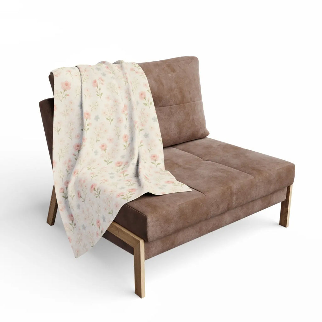 Premium Arctic Fleece Blanket - Floral Cozy Vibes - DipaliZ