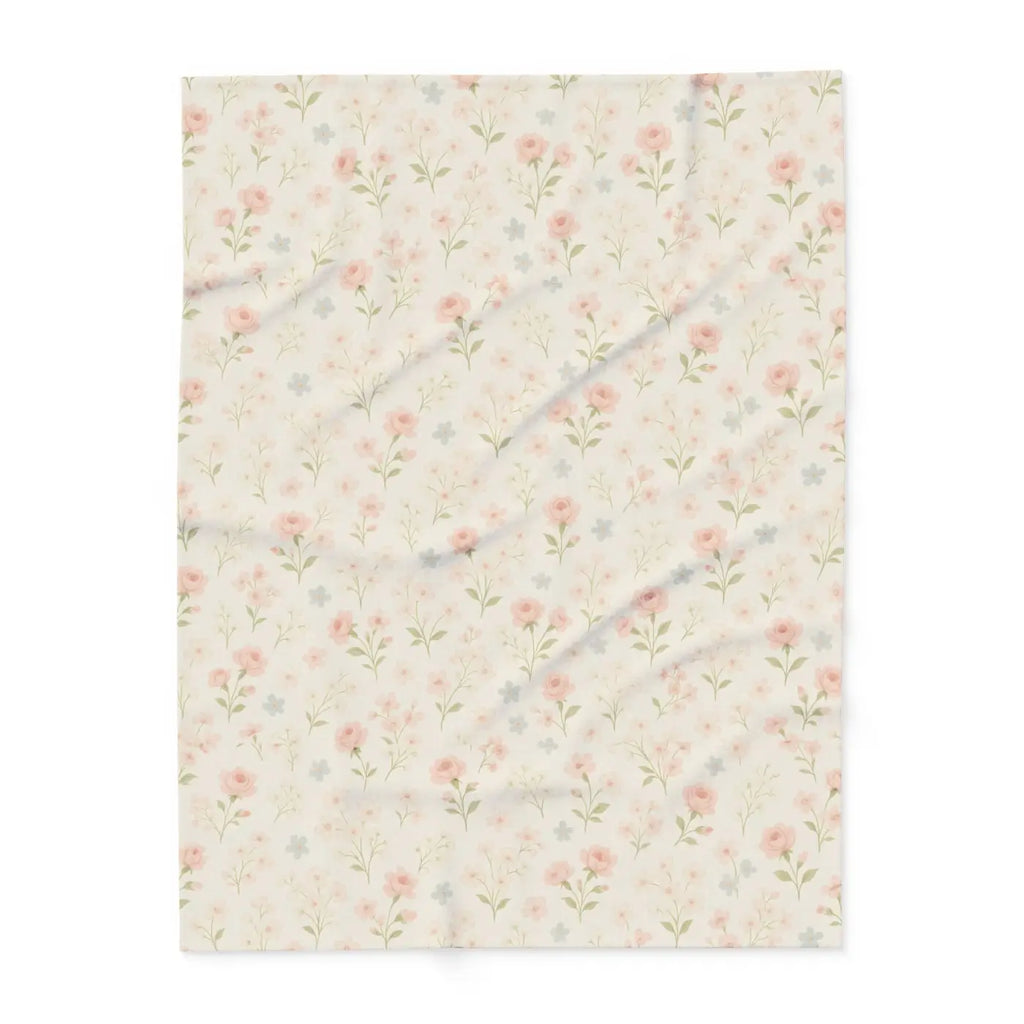 Premium Arctic Fleece Blanket - Floral Cozy Vibes - DipaliZ
