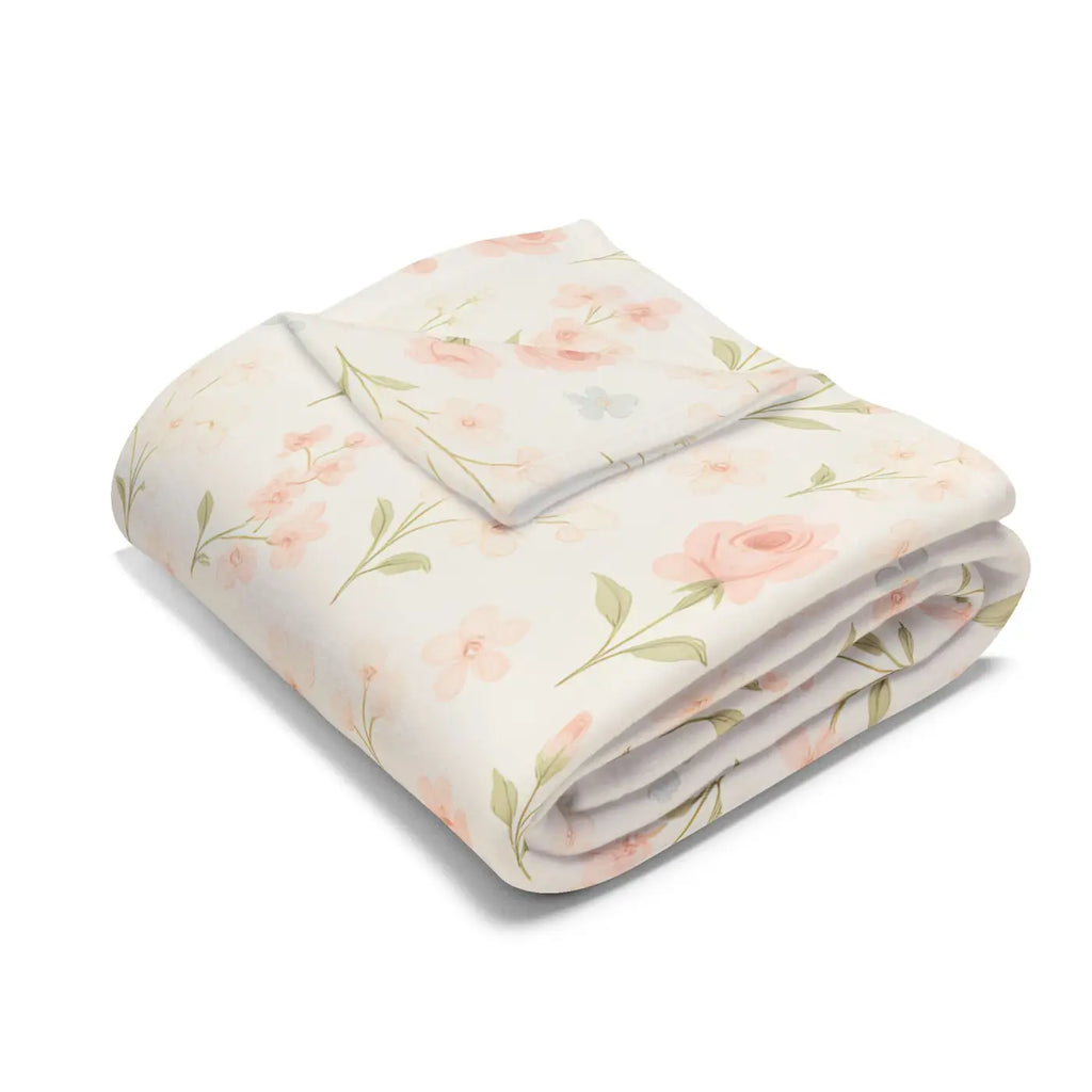 Premium Arctic Fleece Blanket - Floral Cozy Vibes - DipaliZ