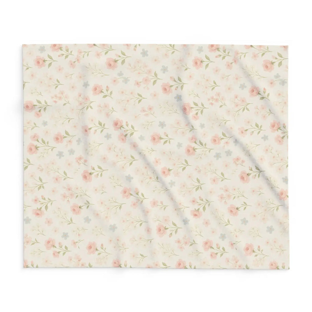 Premium Arctic Fleece Blanket - Floral Cozy Vibes - DipaliZ