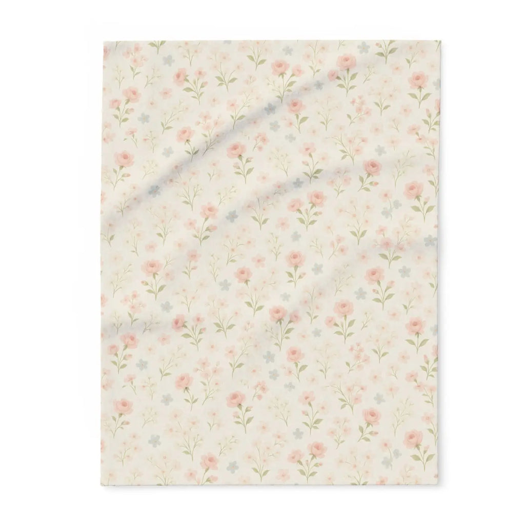 Premium Arctic Fleece Blanket - Floral Cozy Vibes - DipaliZ