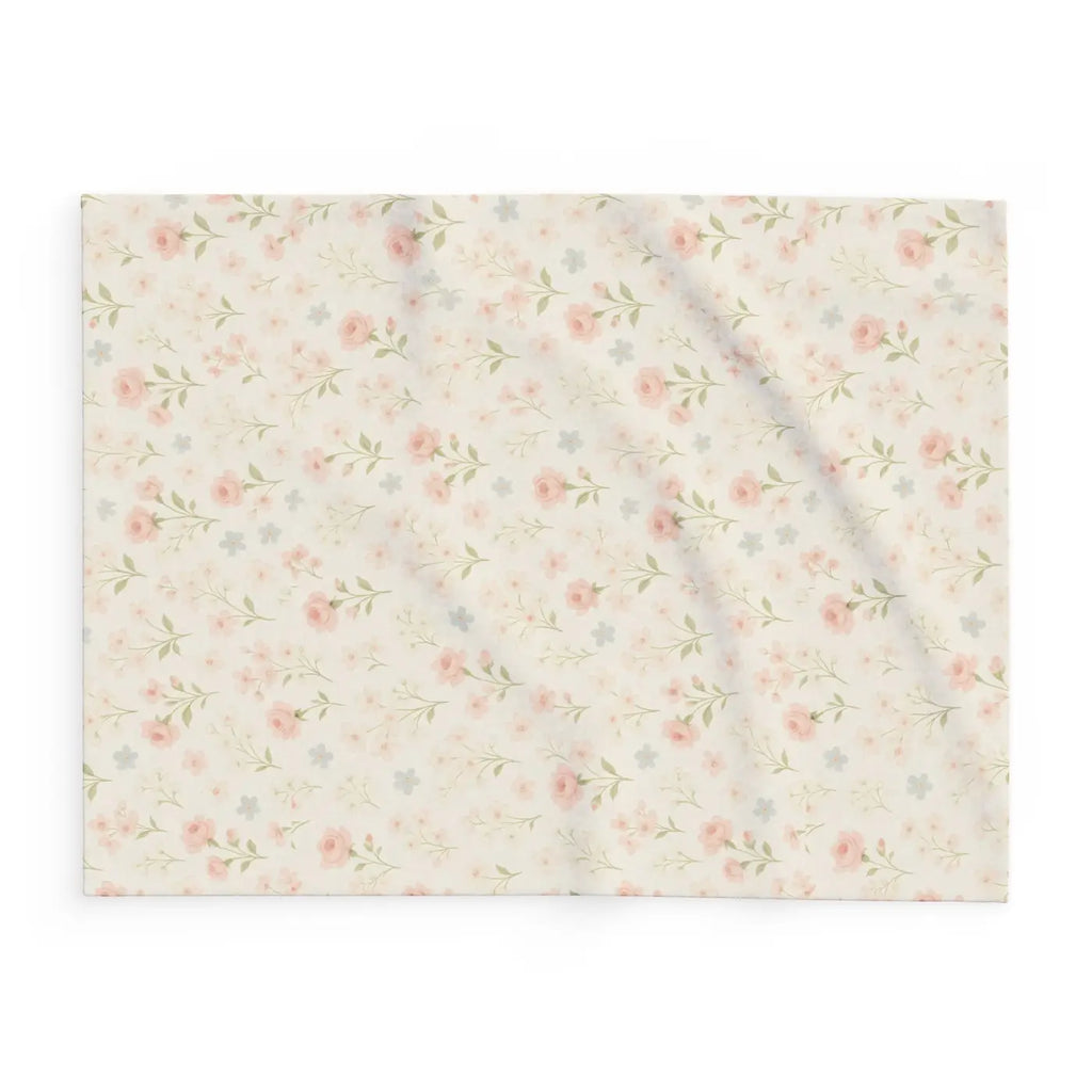 Premium Arctic Fleece Blanket - Floral Cozy Vibes - DipaliZ