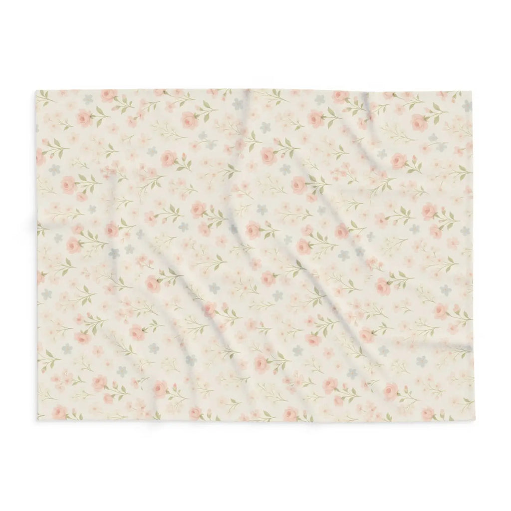 Premium Arctic Fleece Blanket - Floral Cozy Vibes - DipaliZ