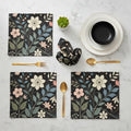 Floral Art Napkin Set, Elegant Table Decor, Kitchen Accessories, Perfect for Weddings, Parties, Home Decor, Gift Ideas