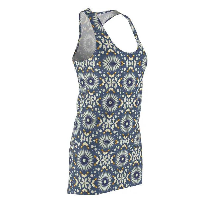 Floral Bliss Racerback Dress - Polyester Celebration Style - DipaliZ