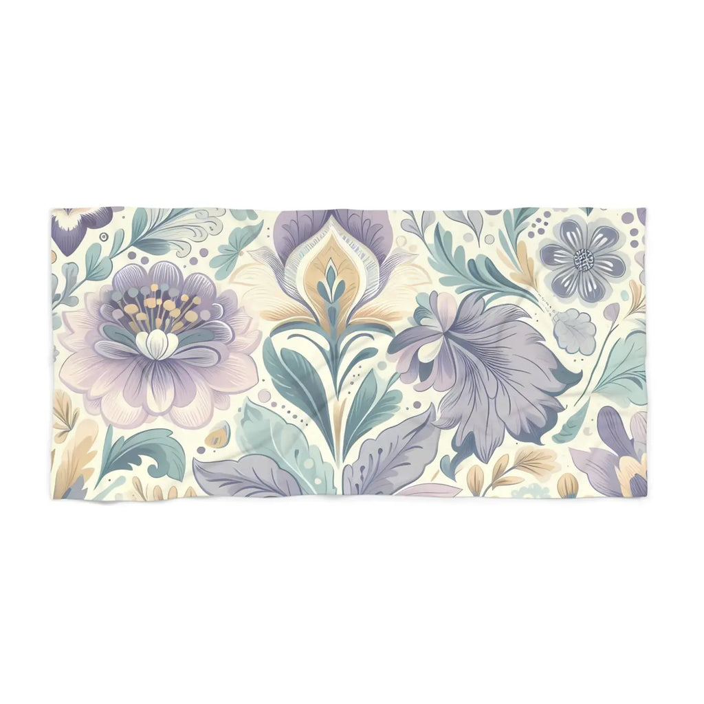 Floral Bohemian Beach Towel - Vibrant Summer Vibes - DipaliZ