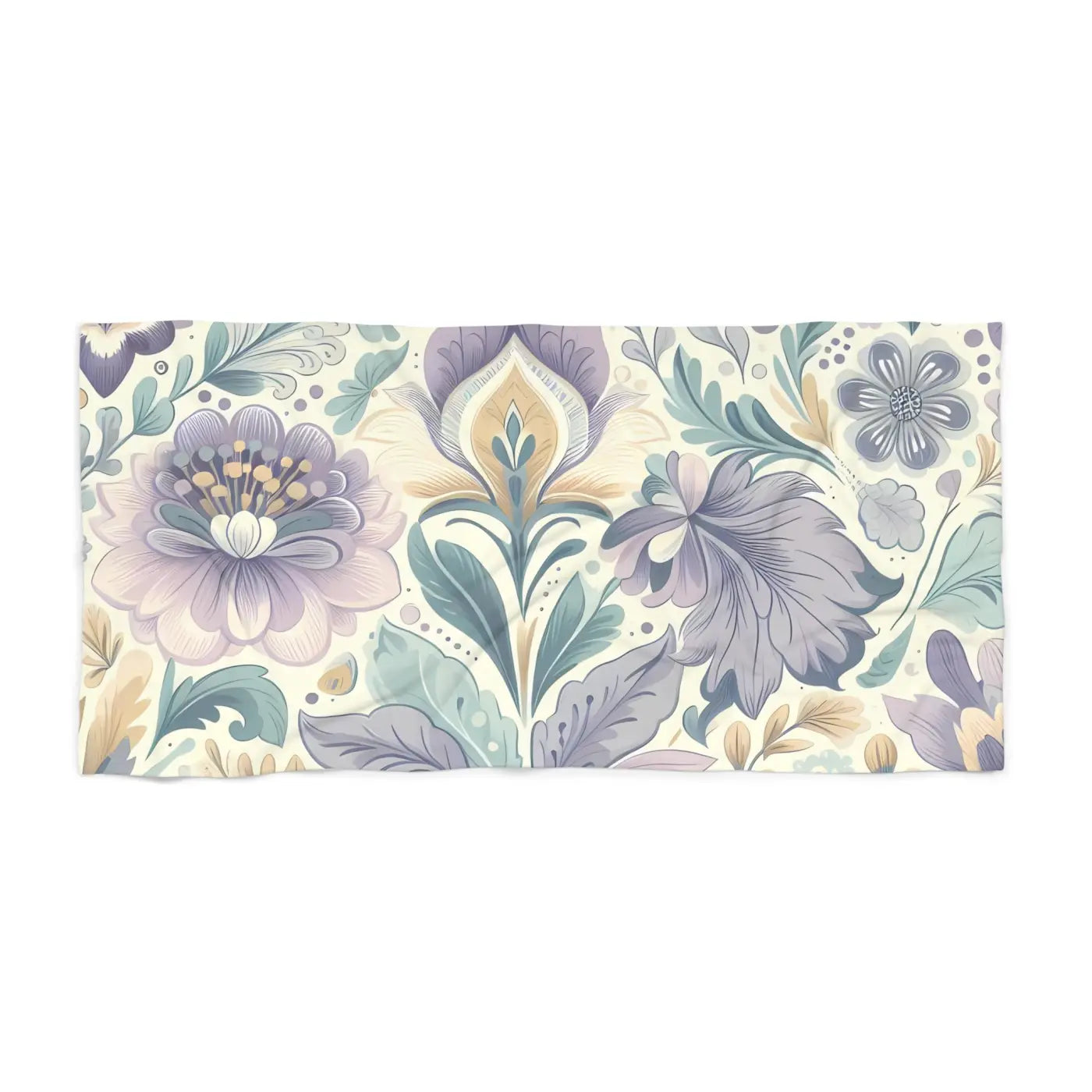 Floral Bohemian Beach Towel - Vibrant Summer Vibes - DipaliZ