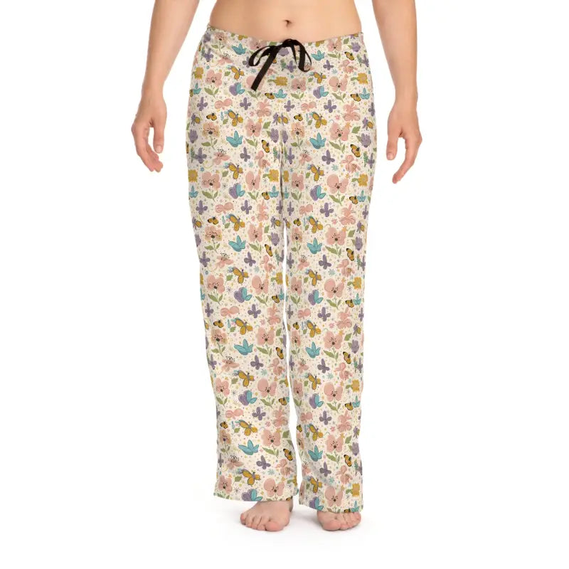 Butterfly Pajama Pants - Soft Polyester Loungewear - DipaliZ